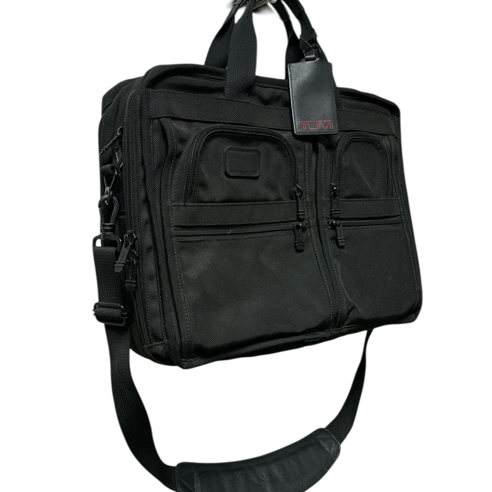 Tumi Deluxe Black Nylon Durable Organizer Laptop Briefcase - Picture 11 of 16